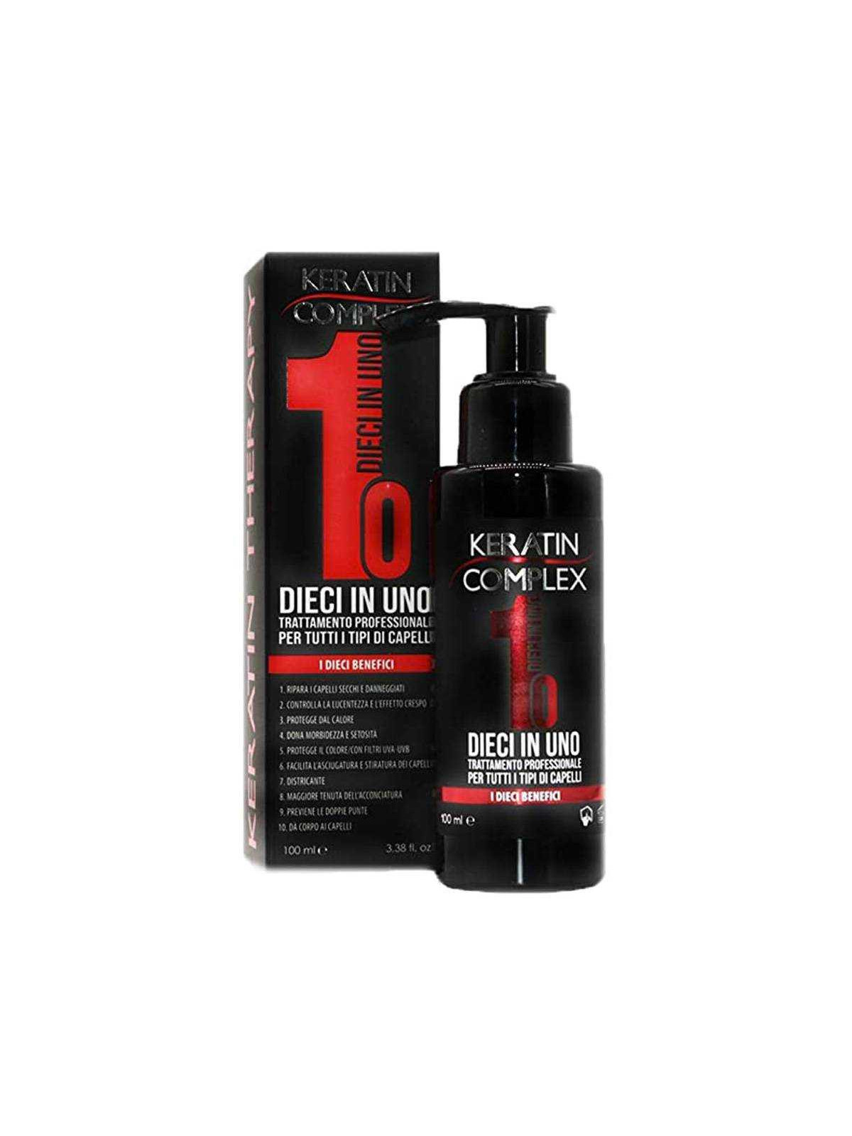 Keratin Complex 10 in 1 Trattamento Professionale Per Tutti I Tipi Di Capelli 100ml