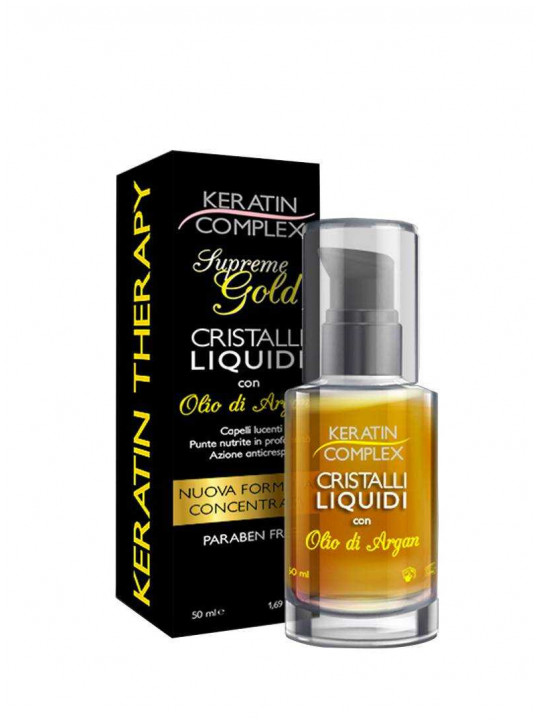 Keratin Complex Supreme Gold Cristalli Liquidi Con Olio D'Argan